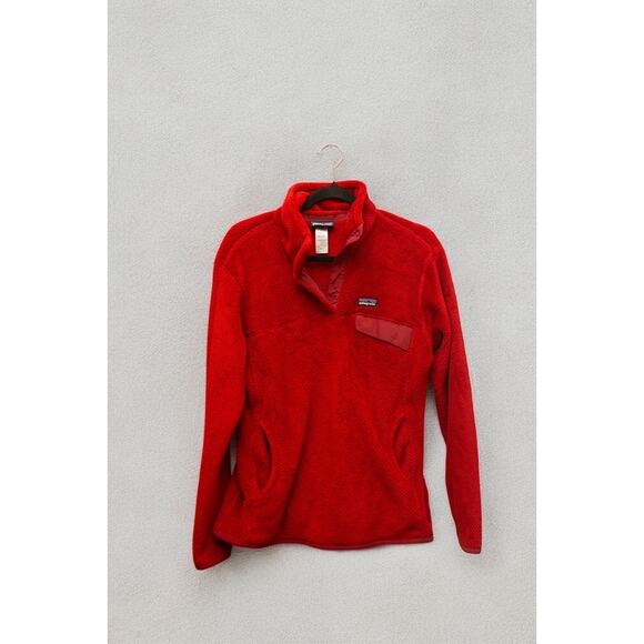 Patagonia Women’s Red Los Gatos Quarter-Zip Fleece Pullover – Size M - Picture 1 of 4